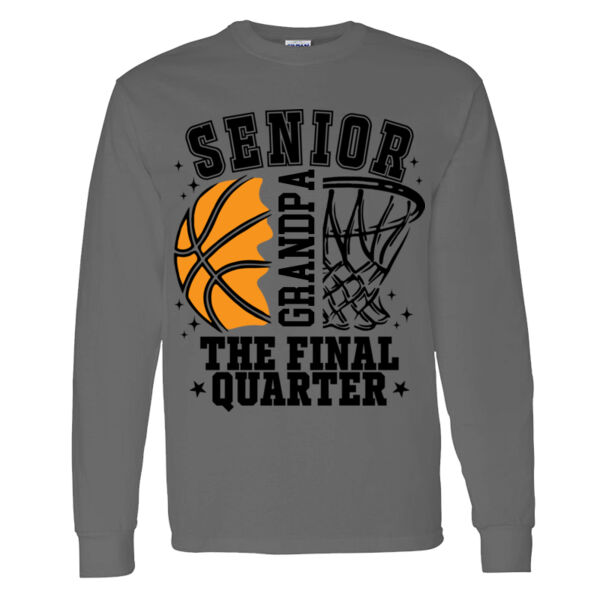 Final Quarter (Double Digits) - Heavy Cotton 100% Cotton Long Sleeve T Shirt Thumbnail